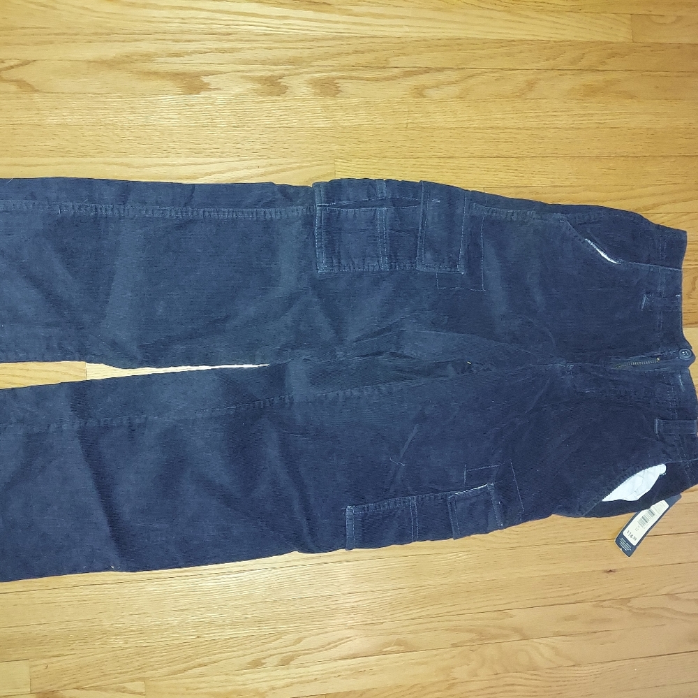 Boys Dark Blue Corduroy Pants. Size 12